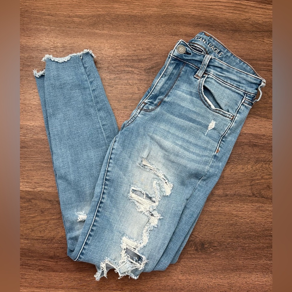 American Eagle, high rise, super stretch jeggingss. Women’s size 8R